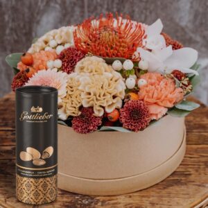 Blumenbox «Kariem Hussein» (SPECIAL EDITION) mit Gottlieber Cacaomandeln