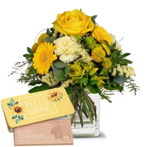 Sunny Vibes mit Schoggi-Tafel «Hello Sunshine»