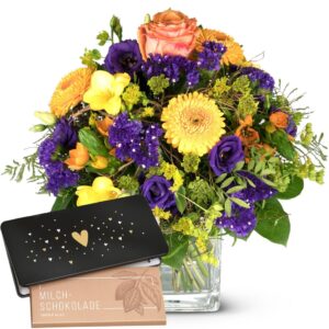 Frühlingszauber mit Schoggi-Tafel «Heart»