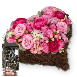 Herzblatt mit Minor Split in trendiger Geschenkbox